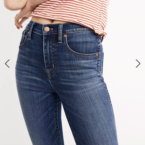 Madewell 10" High-Rise Skinny Jeans in Danny Wash TENCEL (Sz Petite 27) - Picture 10 of 10